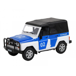 1:24 УАЗ-469 Полиция c инерционным механизмом